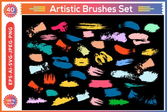 Artistic Brushes Set: Graphics and Illustrations for Modern Publishing