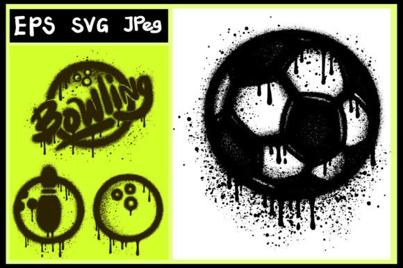 Graffiti Four Sport Icon: Bold Graphics & Brushes for Sellers