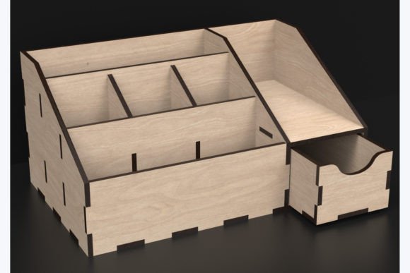 Laser Cut Desk Organizer Svg Files for Stands