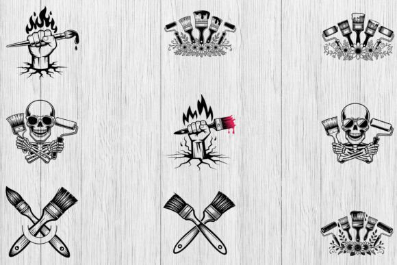 Paint Brushes Svg Bundle, Painting Tools Review
