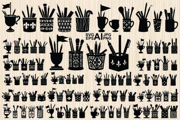 Set of Silhouette Art Supplies Container Embroidery Review
