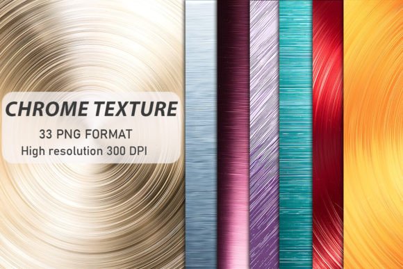 Shiny Metal Chrome Texture Backgrounds for Modern Graphics